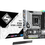 ASRock B760M Steel Legend WiFi Motherboard, Micro ATX Form Factor, LGA1700 Socket, Intel B760 Chipset, 4x DDR5 DIMM Slots, Up to 192GB Max Memory Support, Wi-Fi 6E, Bluetooth 5.3