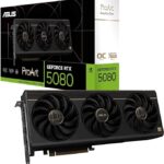 ASUS PROART-RTX5080-O16G Graphics Card – 16GB GDDR7, 2730 MHz Boost Clock, PCIe 5.0
