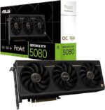ASUS PROART-RTX5080-O16G Graphics Card – 16GB GDDR7, 2730 MHz Boost Clock, PCIe 5.0
