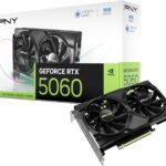 PNY GeForce RTX 5050 8GB GDDR6 Graphics Card, 2560 CUDA Cores, 128-bit, 2317/2572MHz Boost, Dual-Fan, Ray Tracing 4th Gen, DLSS 4 AI, HDMI 2.1, 3x DisplayPort 2.1b, 2-Slot, 130W – NVIDIA Blackwell