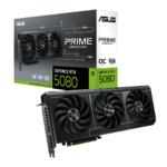 ASUS PRIME GeForce RTX 5080 16GB GDDR7 OC Edition Graphics card, 16GB GDDR7, 256-bit 30 Gbps, Extreme Clock 2685 MHz, 10752 CUDA Core, NVIDIA Blackwell Architecture and DLSS4 