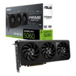 ASUS PRIME GeForce RTX 5060 8GB GDDR7 OC Edition Graphics Card, 3840 Cuda Core, 2565MHz Engine Clock, 1x 8-pin, 2.5 Slot, PCI Express 5.0