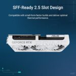 ASUS The SFF-Ready Prime GeForce RTX™ 5070 12GB GDDR7 White OC Edition Graphics Card (PCIe® 5.0, 12GB GDDR7, HDMI®/DP 2.1, 2.5-Slot, Axial-tech Fans, Dual BIOS) - Image 2