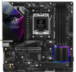 ASRock B850M Riptide WiFi AM5 ATX Motherboard, AMD B850 Chipset, 4x DDR5 DIMM Slots, 256GB Max Memory, 1x PCIe 5.0 x16 Slot, 3x M.2 Slots, Black - Image 3