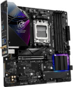 ASRock B850M Riptide WiFi AM5 ATX Motherboard, AMD B850 Chipset, 4x DDR5 DIMM Slots, 256GB Max Memory, 1x PCIe 5.0 x16 Slot, 3x M.2 Slots, Black - Image 2